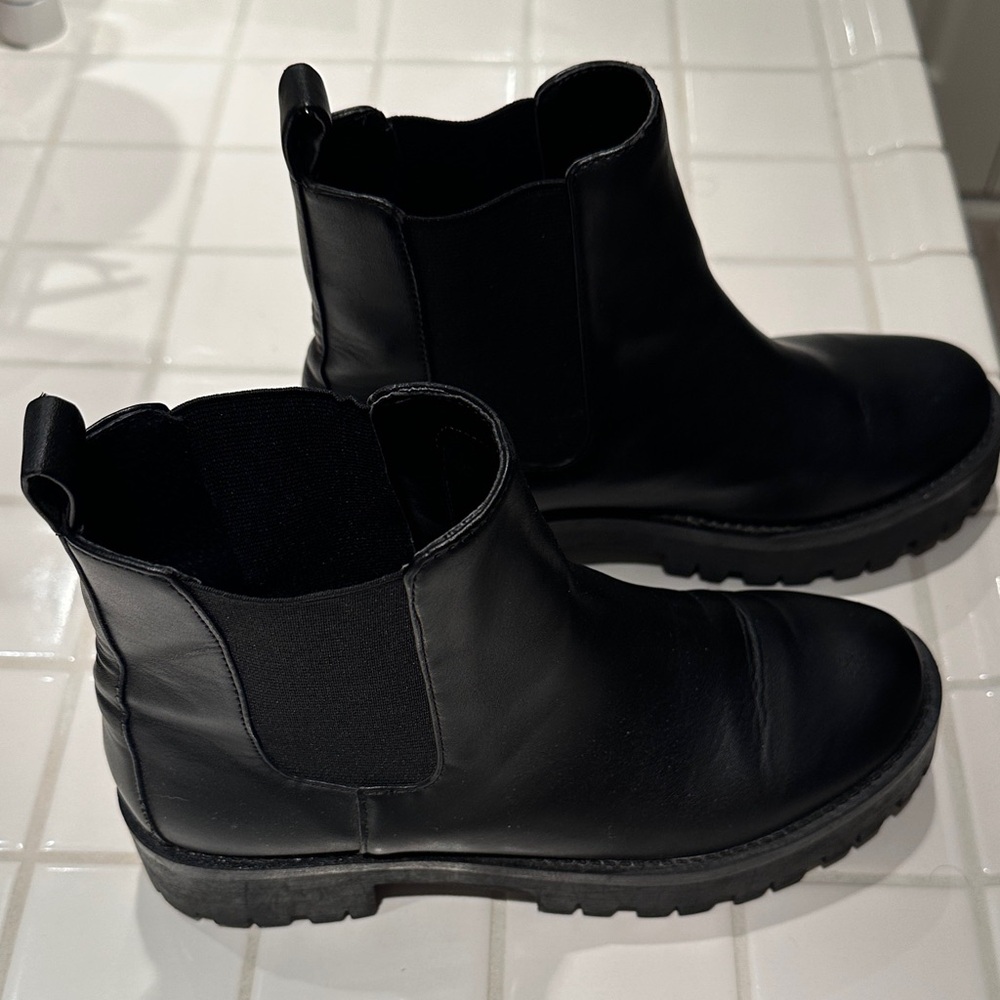 Sleek Black Ankle Boots